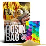 Rosin Bags for Extra Hand Grip | Pitching Rosin Bag for Baseball Tar | Tennis Rosin Powder | Dry Hands Pole Grip for Pole Dancing | Pine Rosin Powder for Bowling | 4 Oz Bag (Rainbow Cubes)