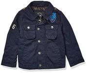 URBAN REPUBLIC Boys Cotton Twill Jacket, Navy, 18-20