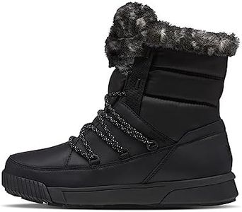 THE NORTH FACE Women's Sierra Luxe Waterproof Boot, TNF Black/Gardenia White, 8.5
