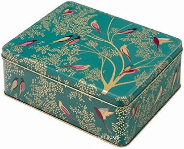 Sara Miller - Green Birds Deep Rectangular Tin