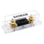 Baomain Electrical Protection ANL Fuse Holder Kit for Car Vehicles Audio System RoHS with 500Amp ANL Fuses (ANL 500A) (1 x Holder，1 x Fuses)