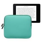 kwmobile Neoprene e-Reader Pouch Size 6,8-7" eReader - Universal eBook Sleeve Case with Zipper - Mint