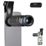 NEEWER 7X Telephoto Lens with Phone Lens Clip Compatible with iPhone Samsung, 15 Elements 12 Groups 7X Magnification Phone Lens for 17mm Thread Phone Cage/Phone Case/Backplate, LS-36 PRO