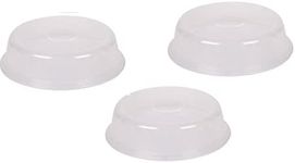 Microwave Splatter Ventilated Cover - Set of 3 BPA-Free Microwave Plate Covers for Food | 10-Inch (26 cm) Microwave Dish Covers for Kitchen |Reusable | Dishwasher Safe