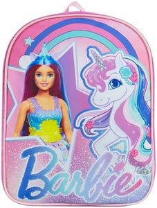 Barbie Mochila Niña | Mochila Unicornio | Mochila Niña | Mochila Escolar Niña | Mochila Preescolar | Talla Única Rosa