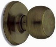 Weiser Fairfax Antique Brass Door Knob, Non-turning Interior Door Handles/Dummy Knobs for Wardrobe, Closet Door & French Doors, Cabinet Handle/Cupboard Handles, Traditional Home Décor