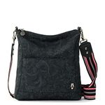 Sakroots Women's Gen Lucia Crossbody in Repreve Eco-Twill, Black Spirit Desert, One Size