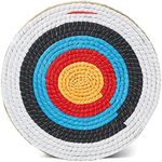 Swatlo Archery Targets for Backyard 20 Inch Traditional Hand-Made Round Straw Archery Target Bow & Arrow Target for Archery Practice (5 Layer Black)