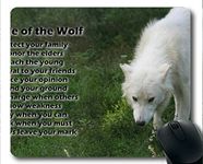 YENDOSTEEN Yanteng Gaming mouse pad,White wolf wildlife animal word dog wolf Mouse mats (multicolor)