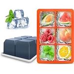 Excnorm Silicone Ice Cube Trays wit