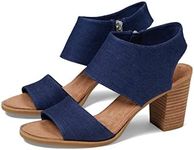 TOMS Women's, Majorca Cutout High Heel Sandals, Navy, 12