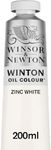 Winsor & Newton Winton Oil Paint Tube, 200ml, Zinc White (Pack of 1), 1437748