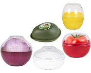 Ortarco Onion Keeper Onion Avocado Saver Tomato Lemon Garlic Storage Containers Reusable Onion Holder Organizer