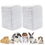 100 Pieces Rabbit Pee Pads,Disposable Pet Toilet/Potty Training Pads,Leak-Proof Super Absorbent Potty Training Pad with Quick-Dry Surface for Puppy Guinea Pig Kitten Hedgehog Small Animals (33x45cm)