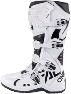 O'Neal Motocross Boots RMX Boot EU I Enduro Motorcycle I Ergonomic Motorcycle Boots Men & Women with Anti-Slip Sole I Complies with EN13634 I Black-White I Size 43