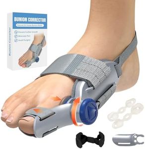 Hazxh Bunion Corrector for Women & Men, Adjustable Knob Bunion Brace Splint, Bunion Relief Orthopedic Toe Straightener with Silicone Pad Comfortable & Supportive&Anti-slip Heel Strap