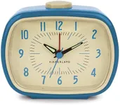 Kikkerland Retro Alarm Clock, 8.9x10x5.7, Blue