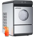 Upstreman X90 Pro Nugget Ice Maker - 33Lbs/Day, Self-Cleaning, 6 ICE Cubes in 15 Mins, 2 Water Refill, Countertop Under Cabinet for Home/Office/Bar