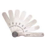 Starrett 572A Thickness Feeler Gage, 0.0015-0.035" Thickness, Straight 1/2" Width, 3-1/2" Length, 22 Leaves