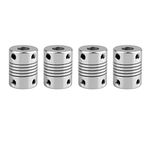 Jopto 4Pcs Flexible Shaft Couplings 5mm to 8mm Stepper Motor Coupler Aluminum Alloy Joint Connector Compatible with Creality CR-10 CR-10S S4 S5 Makerbot RepRap Prusa i3 3D Printer or CNC Machine