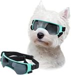 Lesypet Dog Sunglasses Small Breed, Dog Goggles for Small Dogs Windproof Anti-UV Glasses for Dogs Outdoor Eye Protection, Blue