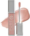 Pure Cosmetics Pure Illumination Lip Gloss - LED-lit Applicator w/Side Mirror - Non-Sticky, Moisturizing & Hydrating Lip Glosses - Soothes & Protects Dry Chapped Lips (Caribbean Coral)