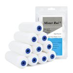 Mister Rui Foam Paint Roller, 4 Inch Paint Roller Cover, Small Paint Roller, Foam Paint Roller 4 Inch, Mini Paint Roller Cover, 4 Inch Foam Rollers for Painting Walls, Cabinets