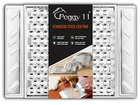 PEGGY11 Premium Stainless Steel Lick Mat for Cats & Dogs, NonSlip, 1 Pack