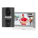 Panasonic VL-SA71 Analog Video Door Phone with 7 inch Wide Color Screen | Handsfree Video Intercom | Room to Room intercom | Color Night Vision | Electric Lock Intergration