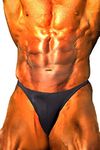 Andreas Cahling Pro Bodybuilding Physique Posing Swim Suit Wear Trunks Briefs (Black, M (30"-32))