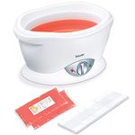Beurer MP70 Paraffin Wax Bath | For supple & soft skin on your hands, feet and elbows | Promotes deeper absorption of moisture and nutrients| Includes 2 x 450g of scented paraffin wax + plastic foils