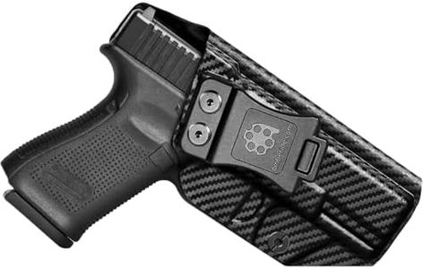 Amberide IWB Holster for Glock 42 – Ultra Slim Concealed Carry Holster, Lightweight Kydex, Adjustable Cant for Everyday Carry