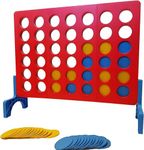 Bolaball Giant 4 Connect in a Row | Big Indoor/Outdoor Four in a Row Board Game | Kids and Family Edition | Jumbo Size 27 in by 22 in. | Red, Blue, and Yellow