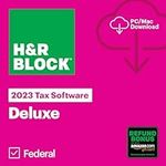 H&R Block Tax Software Deluxe 2023 