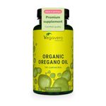 Vegavero Organic Oregano Oil Capsules | Vegan | 90 mg Carvacrol, 3 mg Thymol | Cold-Pressed & Essential | NO Additives, Lab-Tested