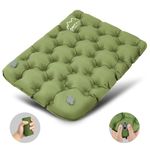 Inflatable Seat Cushion Waterproof Air Cushion for Travel Walking Camping Boating Concerts Hiking Seat Pad Lightweight Inflatable Cushions to Sit on Bench Beach Lawn Floor Portable Sit Mat 41*33*5cm