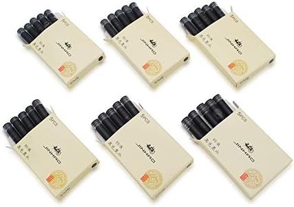 30pcs JINHAO Ink Cartridges Fountain Pen Refills for JINHAO and Baoer Pen Standard Size(Black)