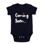 New Moms Pregnancy Annoucments to Grandma Funny Coming Soon Baby Onesie Outfits for Newborn Boys & Girls(BS-Ca,3-6M)