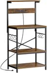 SUPERJARE Kitchen Bakers Rack with 