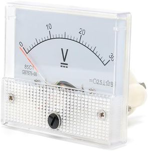 JESSINIE 85C1 DC 30V Pointer Voltmeter Analog Volt Panel Meter Gauge Front Face 65 * 56MM Analog Small Meter 0-30V 85C1