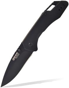 Bear & Son Cutlery 4 1/2" Black G10 Assisted Drop Point SIDELINER