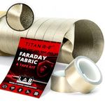 Mission Darkness TitanRF Faraday Fabric Pro Construction Kit 44" x 18' (1.1m x 5.5m) + Extra 20' (6m) TitanRF Tape // Military Grade Conductive Material Blocks RF Signals WiFi Cell Bluetooth RFID EMF