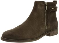 Clarks Women's Memi Boots, Dark Brown Suede, 4 UK