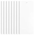 Dalix PVC Vertical Blind Replacement Slat 82 1/2 X 3 1/2 (8 Pack, White)