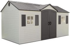 Lifetime 6446 8 by 15-Foot Outdoor Storage Shed with Shutters, Windows and Skylights