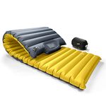 ZOOOBELIVES Extra Thickness | Wide Plus Sleeping Pad with Built-in Pump, Inflatable Camping Mattress of Ultimate Comfort for Car Camping, Tent, and Backpacking, Lightweight & Compact – Airlive2000P