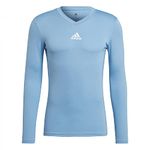 adidas Men's Team Base Tee JERSEY LONG SLEEVE , Team Light Blue, M UK