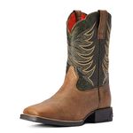 ARIAT unisex-child Youth Firecatcher Western BootWestern Boot, Distressed Brown, 12 US Big Kid