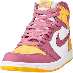 Nike mens Air Jordan 1 High Retro OG 'Brotherhood' Basketball, University Gold/Light Bordeaux, 8.5 US