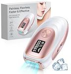 ZKMAGIC IPL Laser Hair Removal - Painless & Long Lasting, Ice Cooling Hair Removal Device with 5 Levels & 2 Flash Modes, Full Body Use, for Women and Men at Home